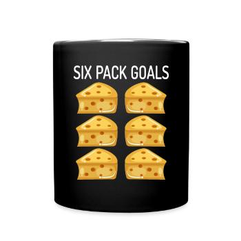 Snack Cheese Lover Cheese Gift - Full Colour Mug - black - Front