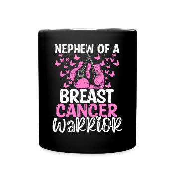Breast Cancer Awareness Nephew Aunt Uncle - Tasse einfarbig - Schwarz - Vorne