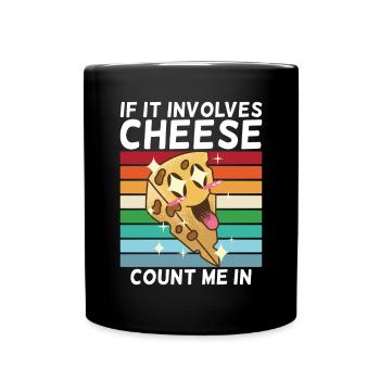 Snack Käse Liebhaber Käse Geschenk - Tasse einfarbig - Schwarz - Vorne