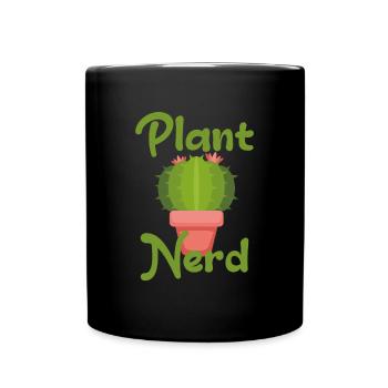 Nerd des plantes - Mug uni - noir - Devant