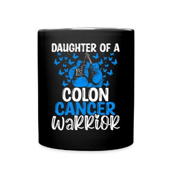 Colon Cancer Awareness Month Daughter - Full Colour Mug - black - Front