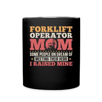Certified Forklift Truck Operator - Tasse einfarbig - Schwarz - Vorne