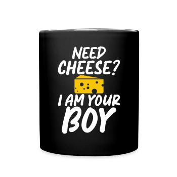 Snack Cheese Lover Cheese Gift - Full Colour Mug - black - Front