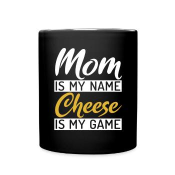 Snack Cheese Lover Cheese Gift - Full Colour Mug - black - Front