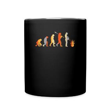 Plante Vintage Aloe Vera Evolution - Mug uni - noir - Devant