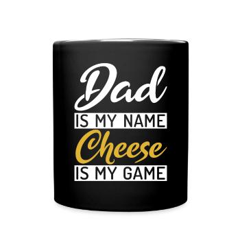 Snack Cheese Lover Cheese Gift - Full Colour Mug - black - Front