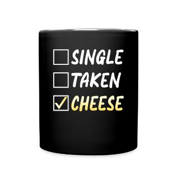 Snack Cheese Lover Cheese Gift - Full Colour Mug - black - Front
