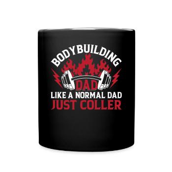 Haltérophilie Bodybuilding Papa Comme Un Papa Normal J - Mug uni - noir - Devant