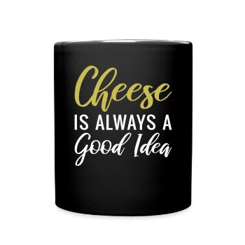 Snack Cheese Lover Cheese Gift - Mug uni - noir - Devant