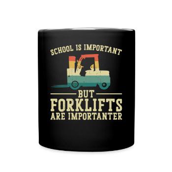 Certified Forklift Truck Operator - Tasse einfarbig - Schwarz - Vorne