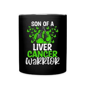 Liver Cancer Awareness Month Ribbon Son - Tasse einfarbig - Schwarz - Vorne