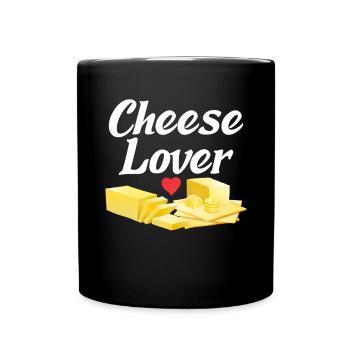 Snack Cheese Lover Cheese Gift - Mug uni - noir - Devant