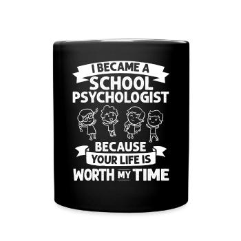 Schulpsychologe Schulpsychologie Psychologie - Tasse einfarbig - Schwarz - Vorne