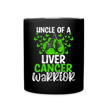 Sensibilisation au cancer du foie Oncle Neveu Nièce - Mug uni - noir - Devant
