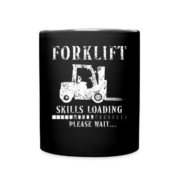 Opérateur de chariot élévateur certifié - Mug uni - noir - Devant