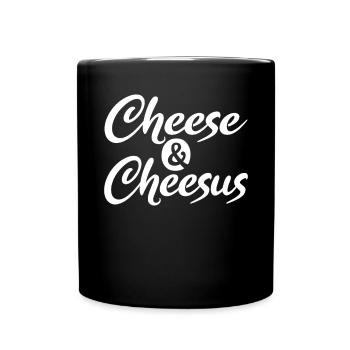 Snack Cheese Lover Cheese Gift - Full Colour Mug - black - Front