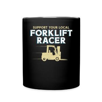 Certified Forklift Truck Operator - Tasse einfarbig - Schwarz - Vorne