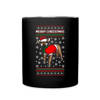 Christmas Antelope Merry Christmas - Full Colour Mug - black - Front