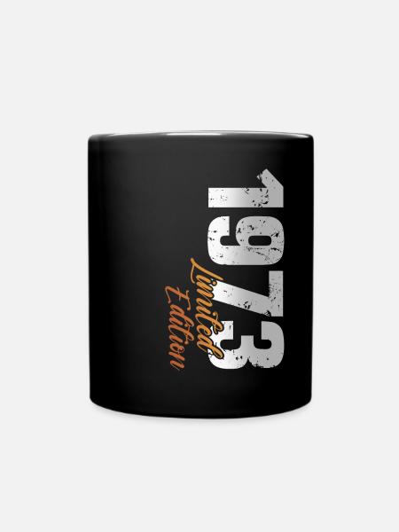 50. Geburtstag Jahrgang 1973. 50 Jahre - Tasse einfarbig - Schwarz