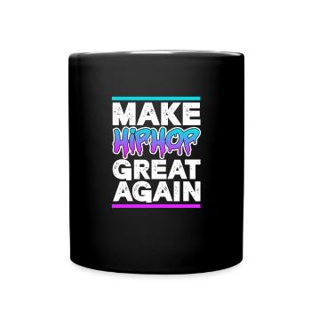 Hip Hop Rap Musik Rapper Hiphop Geschenk - Tasse einfarbig - Schwarz - Vorne