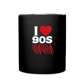 90s Hip Hop Rap Music Hiphop Classics Gift - Full Colour Mug - black - Front