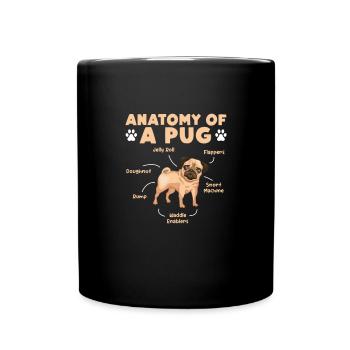 Carlin Chien Chien Ami Pet Pug Pug Pug Cadeau - Mug uni - noir - Devant