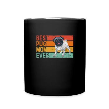 Pug - Full Colour Mug - black - Front