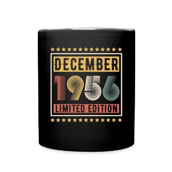 Millésime Décembre 1956 Edition Limitée Anniversaire - Mug uni - noir - Devant