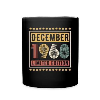 Millésime Décembre 1968 Edition Limitée Anniversaire - Mug uni - noir - Devant