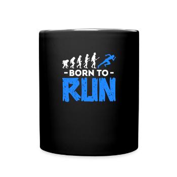 Run - Full Colour Mug - black - Front
