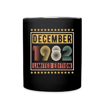 Millésime Décembre 1982 Edition Limitée Anniversaire - Mug uni - noir - Devant