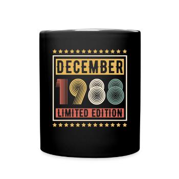 Millésime Décembre 1988 Edition Limitée Anniversaire - Mug uni - noir - Devant