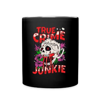 Accro au crime - Mug uni - noir - Devant