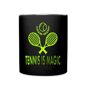 Le tennis est un cadeau magique de jeu de tennis - Mug uni - noir - Devant
