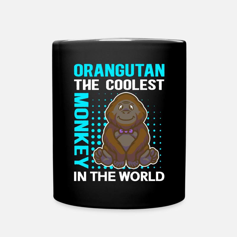 | des orangs-outans Cadeau d’orang-outan singe - Mug uni - noir