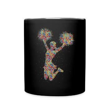 Cheer Cheerleading Cheerleading Girls - Full Colour Mug - black - Front