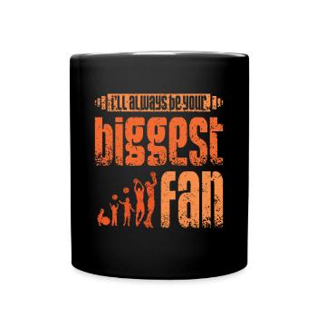 Je serai ton plus grand fan de basket-ball - Mug uni - noir - Devant