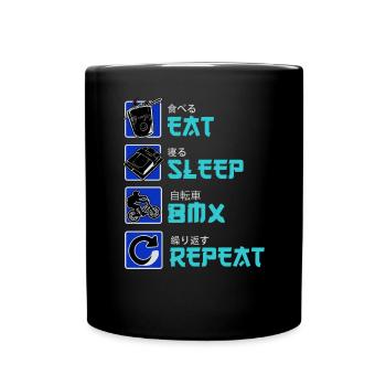 BMX Cyclist BMX Bike BMX Ramp Bike BMX - Full Colour Mug - black - Front