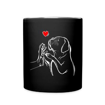 Dogue de Bordeaux Dogue Chiens - Mug uni - noir - Devant