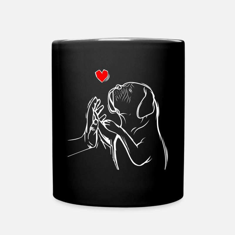 Dogue de Bordeaux Bordeauxdogge Hunde - Tasse einfarbig - Schwarz