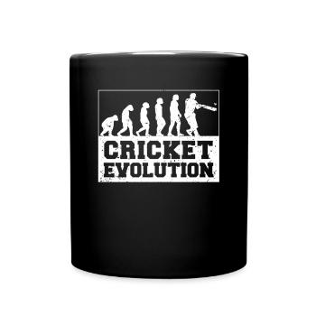 Kricketspieler Cricket-game Evolution - Tasse einfarbig - Schwarz - Vorne