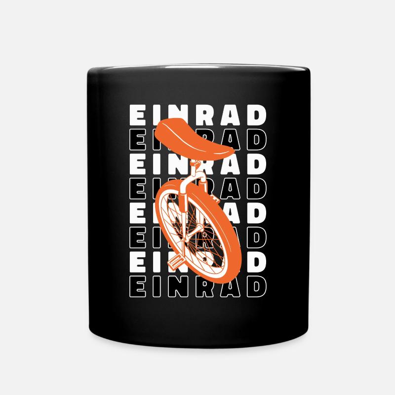 Einrad Einradfahrer Einradfahrrad Einrad - Tasse einfarbig - Schwarz