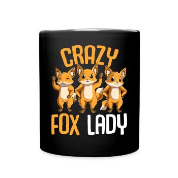 Renard - Mug uni - noir - Devant