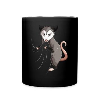 Opossum Amants Enfants Filles Dames - Mug uni - noir - Devant