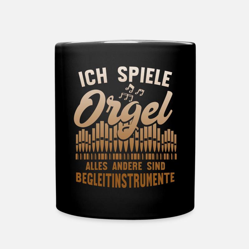 Ich Spiele Orgel Begleitinstrumente - Tasse einfarbig - Schwarz