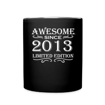 2013 - Jahrgang 2013 - Fantastisch seit 2013 - Tasse einfarbig - Schwarz - Vorne