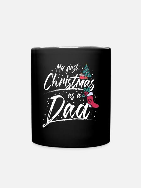 Premier Noël en tant que papa - Mug uni - noir