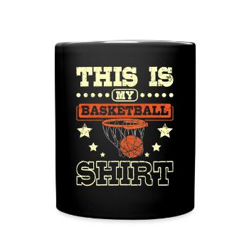 Ceci est mon basketball - Mug uni - noir - Devant
