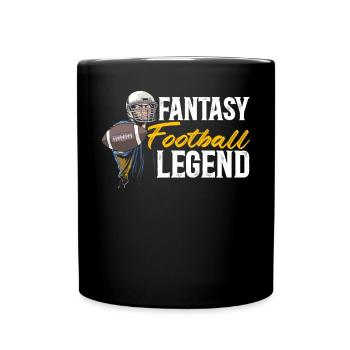 Fantasy Football Legend Auto Draft Sport Lover - Mug uni - noir - Devant