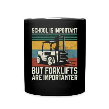 Certified Forklift Truck Operator - Tasse einfarbig - Schwarz - Vorne